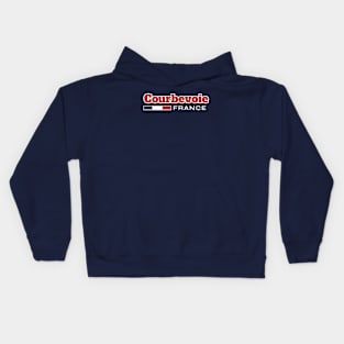 Courbevoie France Retro Kids Hoodie